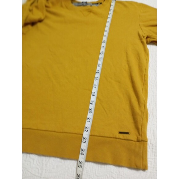 Denim & Flower Sweater Men And Women's Size S mustard color - Picture 12 of 12